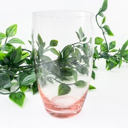 Vintage rosa Holmegaard sodavandsglas