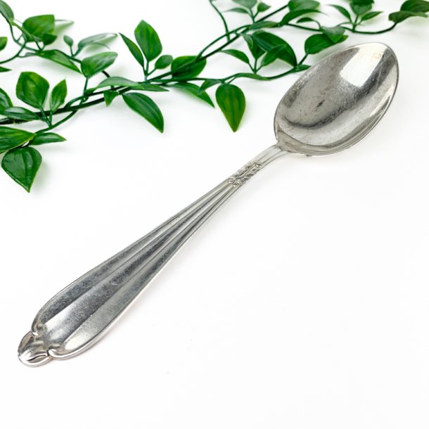 Vintage spiseske � Krone s�lvplet