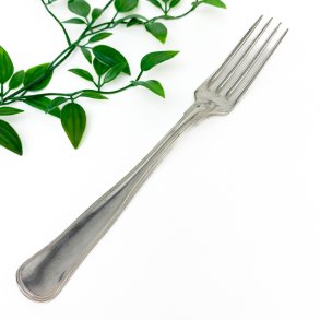 Middagsgaffel. Dobbeltriflet s�lvplet Cohr