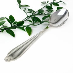 Vintage spiseske � Krone s�lvplet