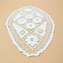 Hvid vintage lysedug