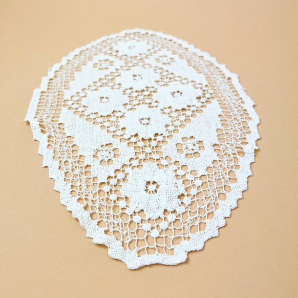 Hvid vintage lysedug