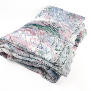 Vintage Steppdecke in Pastellfarben