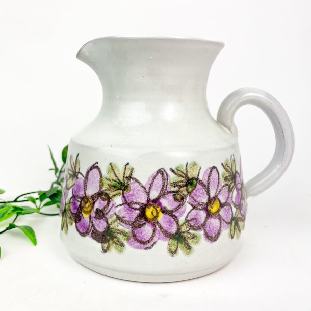 Bangholm retro kande med lilla blomster