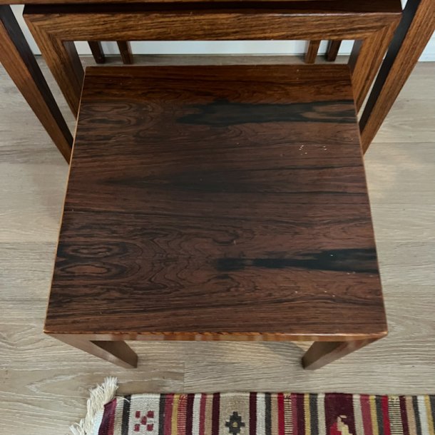 Tre indskudsborde palisander Severin Hansen