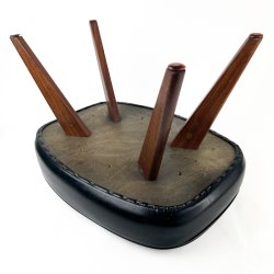 Sort retro fodskammel teak