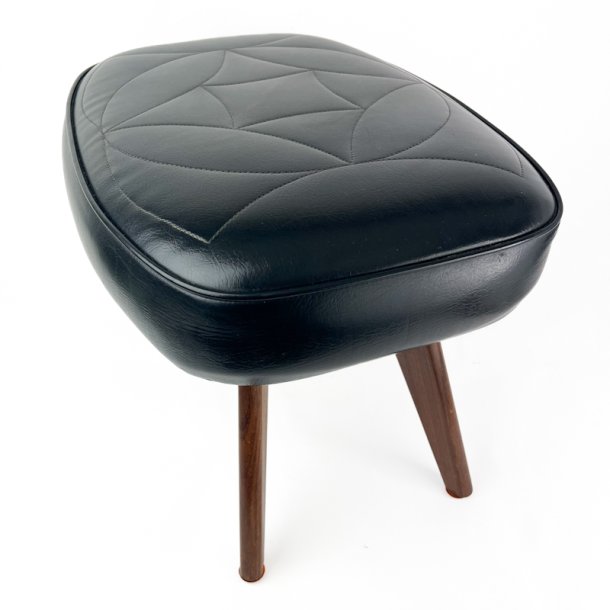 Sort retro fodskammel teak