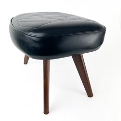 Sort retro fodskammel teak