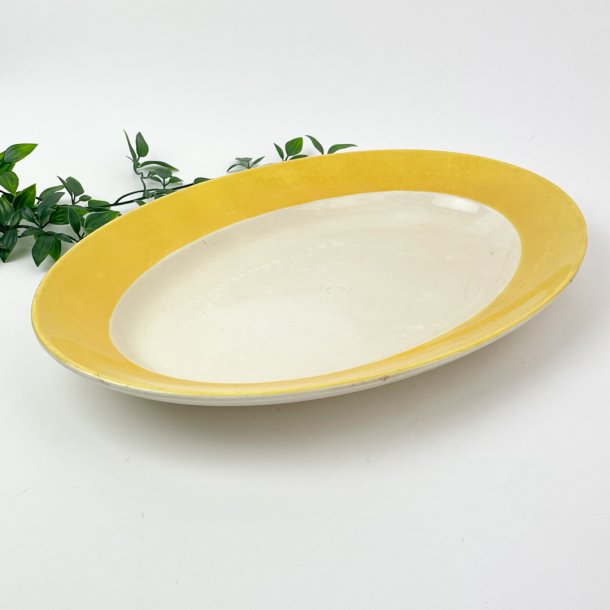 Gelbe Vintage Servierplatte  Susanne von Aluminia