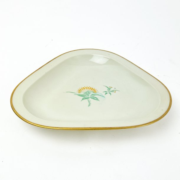B&G Vintage Dreiecksschale mit Blume