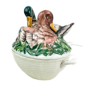 Vintage fajanceterrin - �nder p� rede