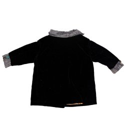 Antike Babyjacke aus Velours  80 cm