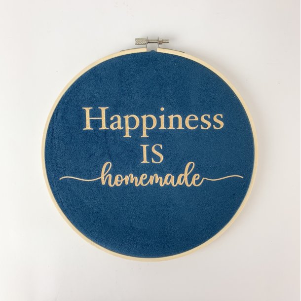 Dekorativ ramme fra Moodtiles - Happiness is homemade (20,5 cm)