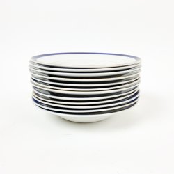 Kleine tiefe Teller mit blauen Bndern - Villeroy &amp; Boch