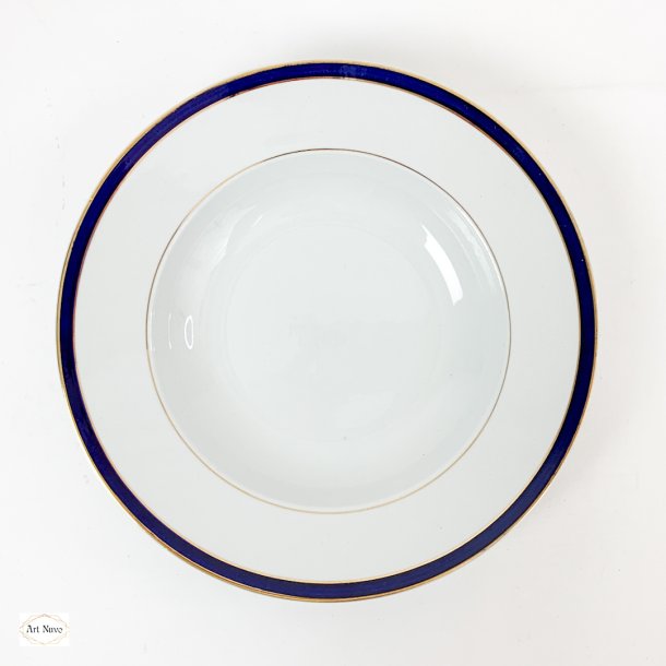 Groe tiefe Teller mit blauen Bndern von Villeroy &amp; Boch