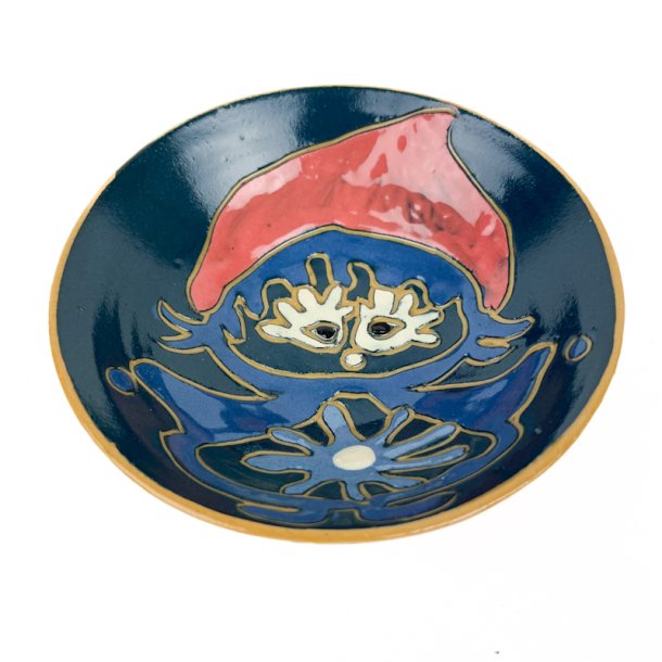 Bl� Inge Marie keramik sk�l