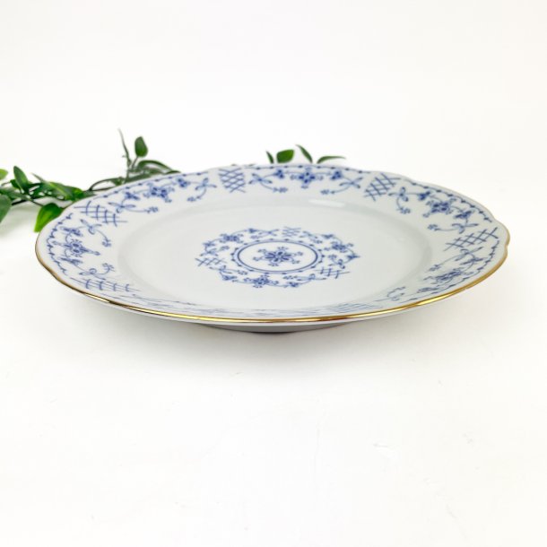 Blaue Vintage Porzellan Essteller