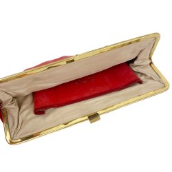 Rote Vintage-Clutch