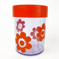 Stor orange retro Erik Kold b�tte