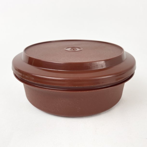 Brun retro Tupperware b�tte