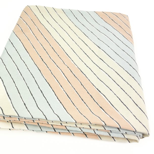 Retro senget�j med pastelfarvede striber