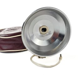 Vintage kamera-flash med taske