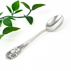 Vintage Daisy Teelffel aus Silberauflage