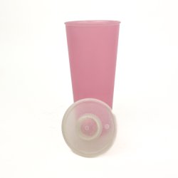 Rosa vintage Tupperware stnkflaske