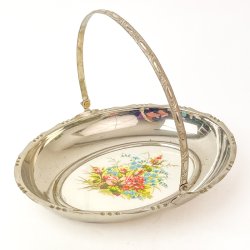 Kopi af Vintage Schale aus Silberauflage