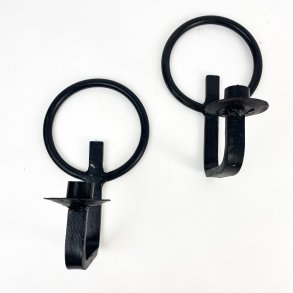 Zwei Retro Wandleuchter aus Schmiedeeisen