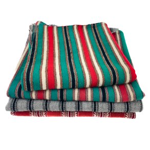 Vier gestreifte Retro-M�belstoffe