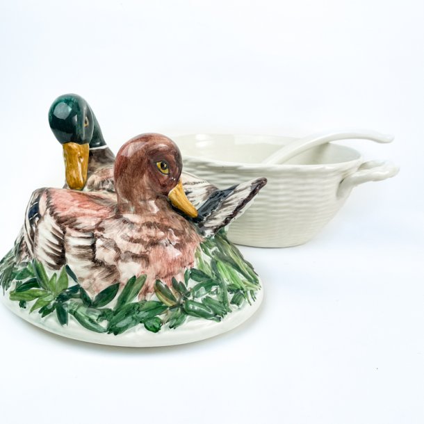 Vintage fajanceterrin - �nder p� rede