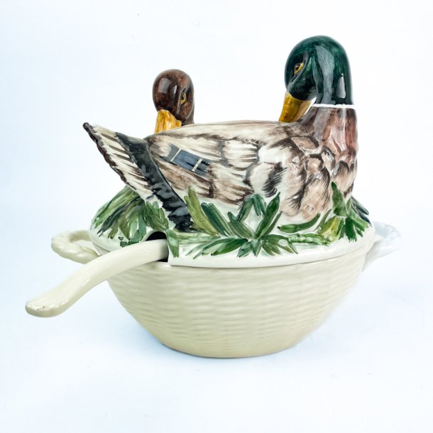 Vintage fajanceterrin - �nder p� rede