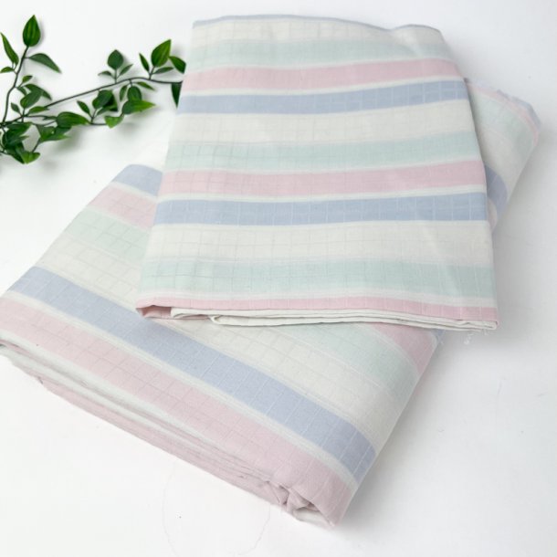 Pastelstribet vintage senget�j