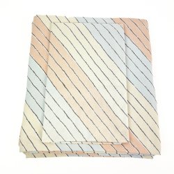 Retro senget�j med pastelfarvede striber