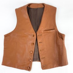 Congacfarvet vintage l�dervest M