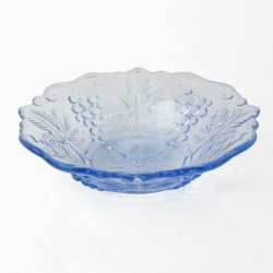 Bl� vintage druesk�l i glas