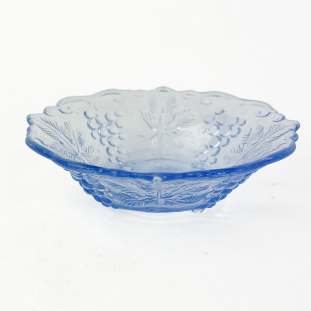 Bl� vintage druesk�l i glas