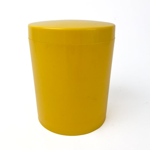 Gul retro opbevaringsb�tte