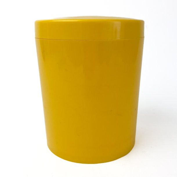 Gul retro opbevaringsb�tte