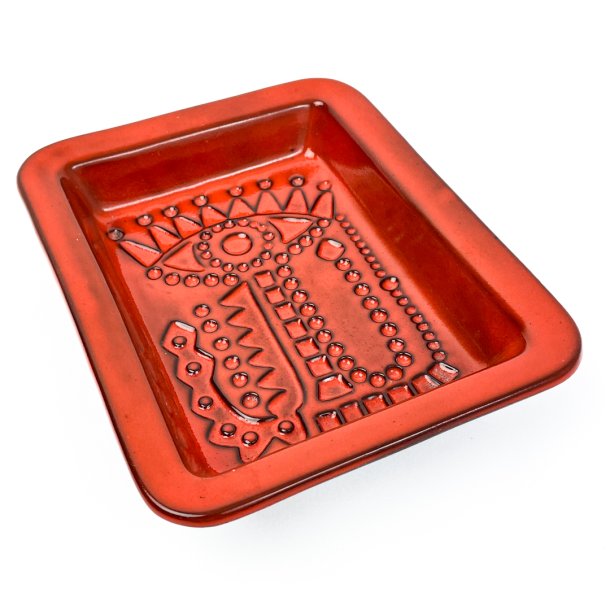 Orange vintage bordfad Gabriel Sweden