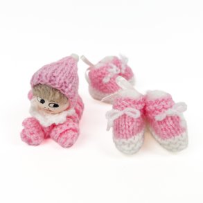 S�d h�klet babypynt til pige