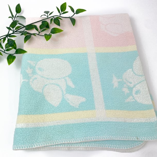 Vintage Babydecke in Pastell