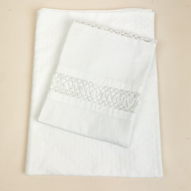 Vintage babysenget�j med orkeret mellemv�rk
