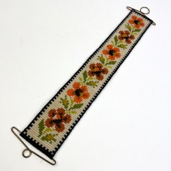 Broderet retro klokkestreng