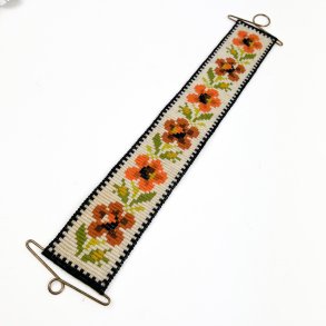 Broderet retro klokkestreng