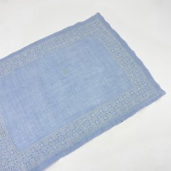Blaue Vintage Tablett-Serviette