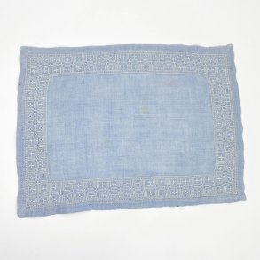 Blaue Vintage Tablett-Serviette