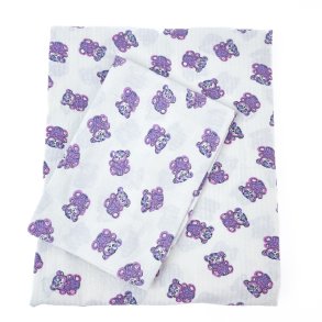 Retro babysengetj med bamsemotiv