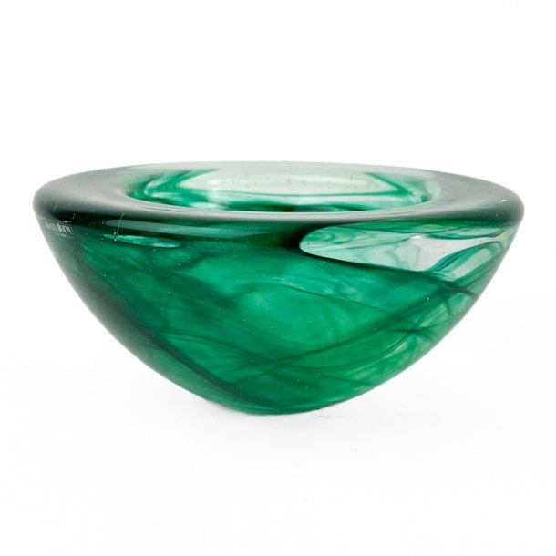 Gr�n vintage Kosta Boda sk�l